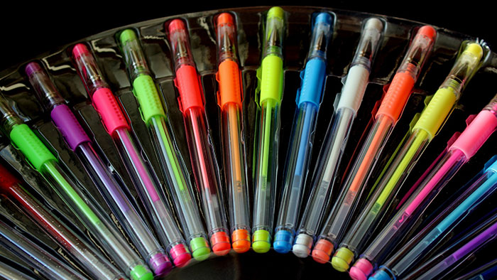 gel pens