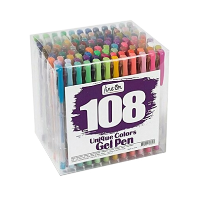 Lineon 108 Color Gel Pens